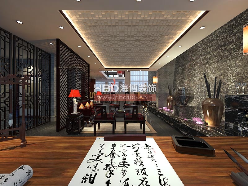 日熙貿易公司會所設計 書法區 日熙貿易公司會所設計 書法區