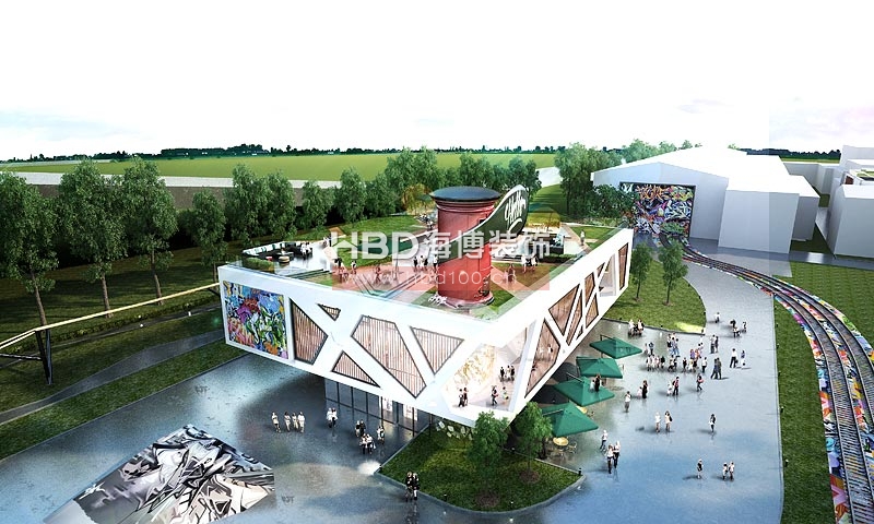 磨碟沙創(chuàng)意服務(wù)站建筑規(guī)劃設(shè)計(jì) 日景角度二 磨碟沙創(chuàng)意服務(wù)站建筑規(guī)劃設(shè)計(jì) 日景角度二