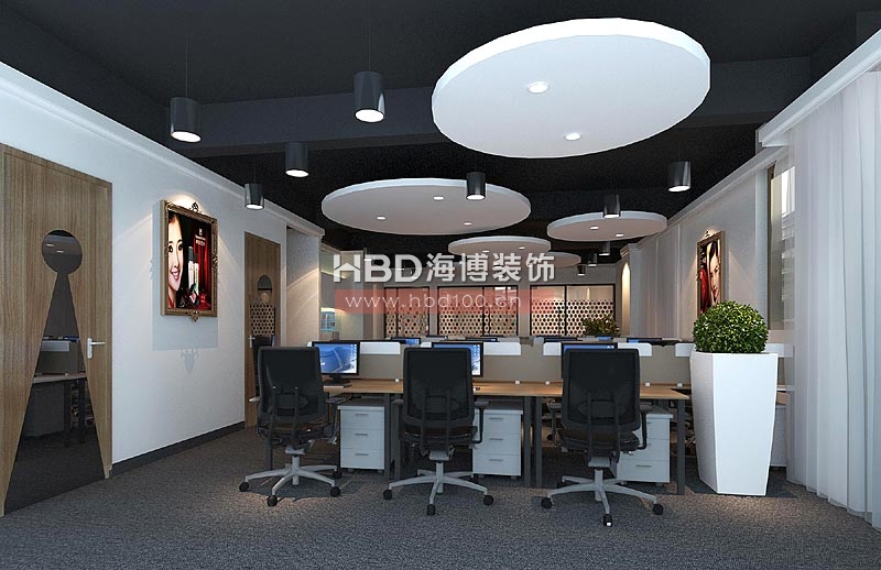 韓彩化妝品辦公區裝修 韓彩化妝品辦公區裝修