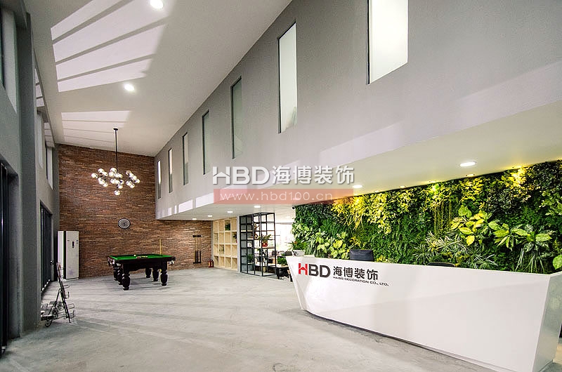 海博裝飾公司辦公室裝修-前臺 海博裝飾公司辦公室裝修-前臺